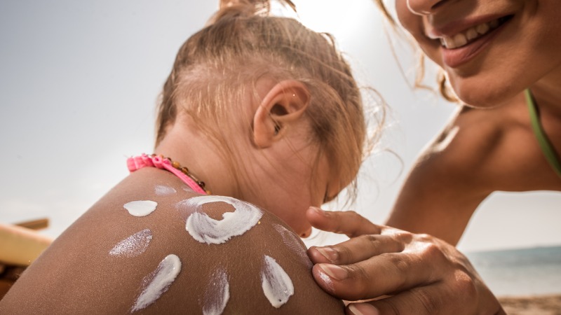 kind zonnecrème huidkanker zonnebrand